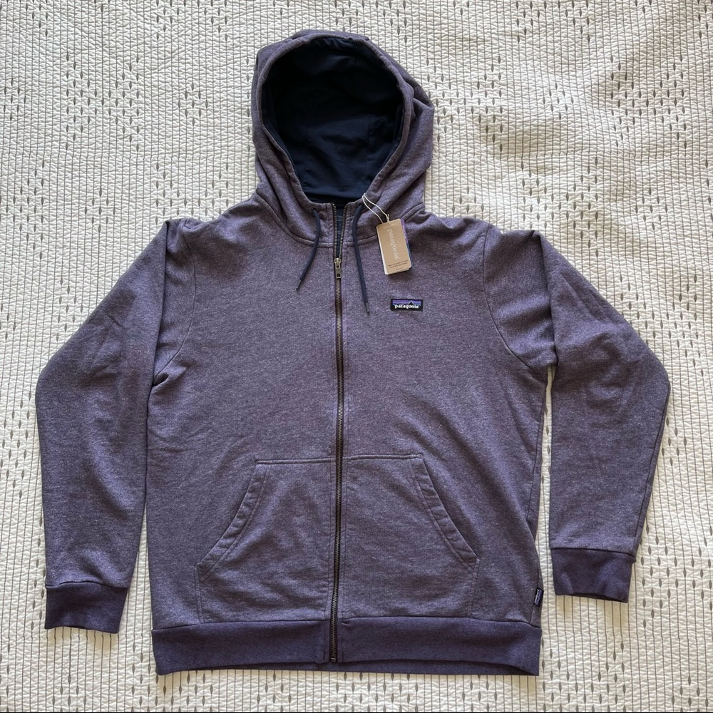Patagonia P-6 Label French Terry Full-Zip Hoody, Mens Large